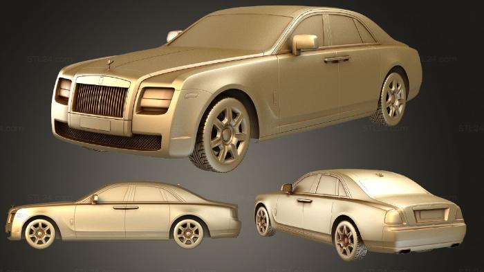 Автомобили и транспорт (Роллс-ройс призрак, CARS_3344) 3D модель для ЧПУ станка